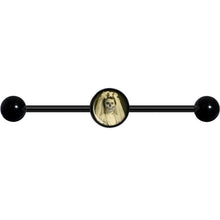 14G Skeleton Bride Halloween Black Industrial Barbell 37mm