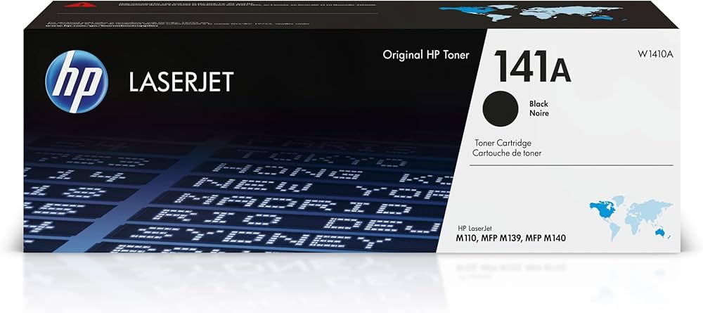 New, Pre-Owned - HP 141A Black LaserJet Toner Cartridge, W1410A