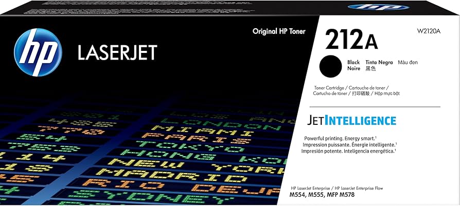 New, Pre-Owned - HP 212A Black LaserJet Toner Cartridge, W2120A