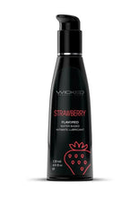 Wicked Aqua Water Based Flavored Lubricant Strawberry