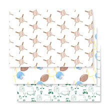 Sports Star Watercolor Gift Wrap Set