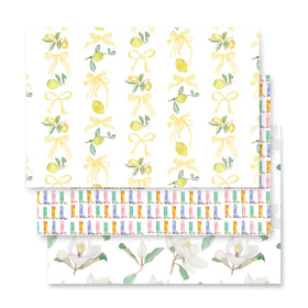 Watercolor Girly Girl Gift Wrap set