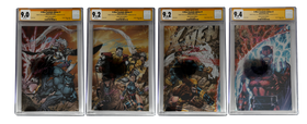[TRIPLE SIGNED CGC YELLOW LABEL 4 PACK FOIL] X-Men 1991 #1 Facsimile Jim Lee | Claremont |  Williams Cover Var [Set #4]