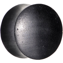 5/8 Organic Solid Black Areng Wood Saddle Plug Set