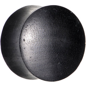 5/8 Organic Solid Black Areng Wood Saddle Plug Set