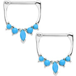 3/8 Faux Turquoise Southwestern Nipple Clicker Set