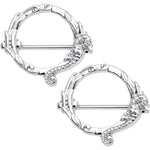 9/16 Frolicking Seahorse Nipple Shield Set