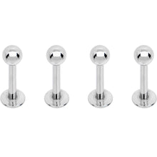 16G 5/16 Rainbow Black PVD Pack Set of 12 Labret Monroe