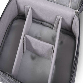 Zippered Cable Compartment Bag for Electronics Storage