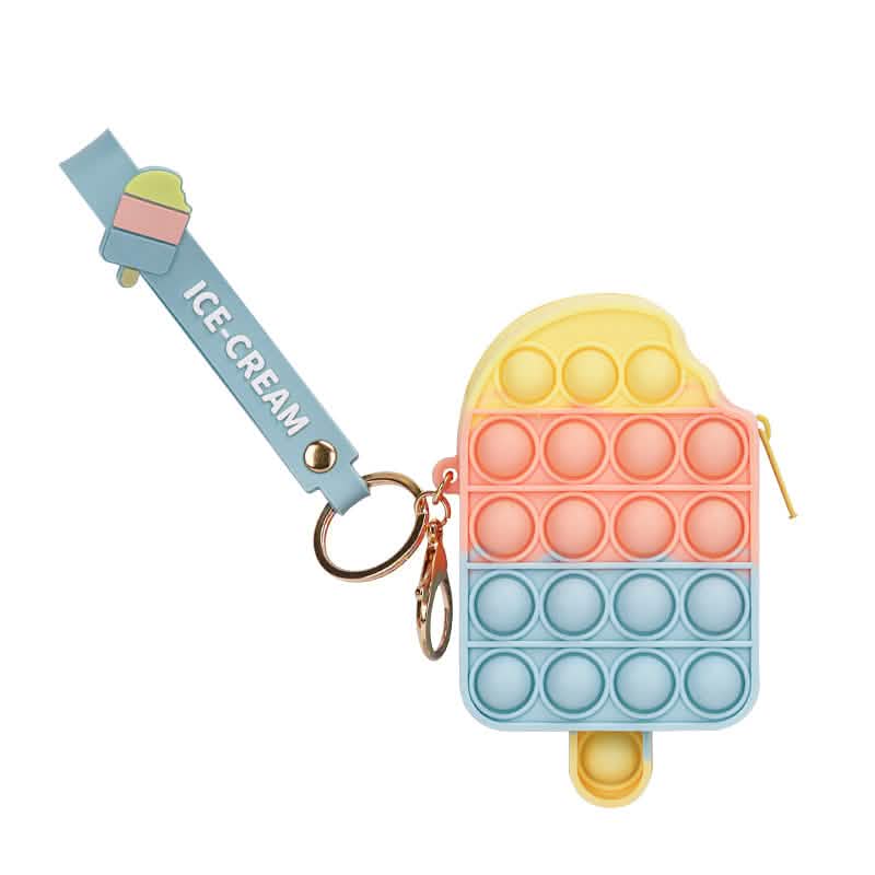 Zippered Pouch with Fidget Bubble Poppers and Bristles