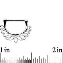 14G 9/16 Leaves of the Lotus Flower Nipple Clicker Set
